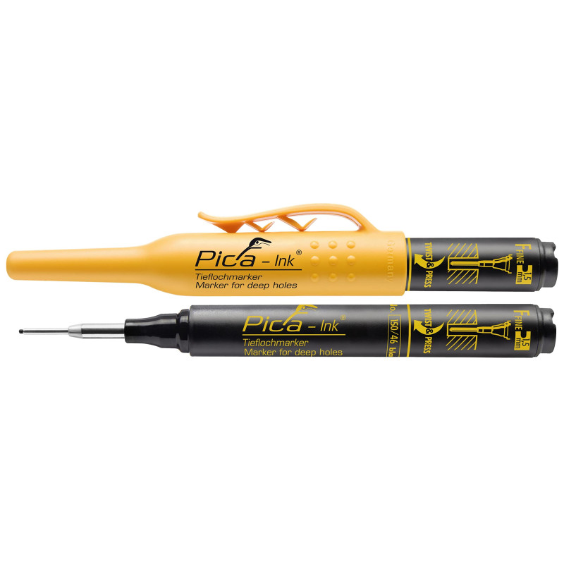 PICA 150/40/SB - Marcador permanente de tinta para agujeros profundos Ink (Rojo) en blister PICA 150/40/SB - Marcador permanente de tinta para agujeros profundos Ink (Rojo) en blister