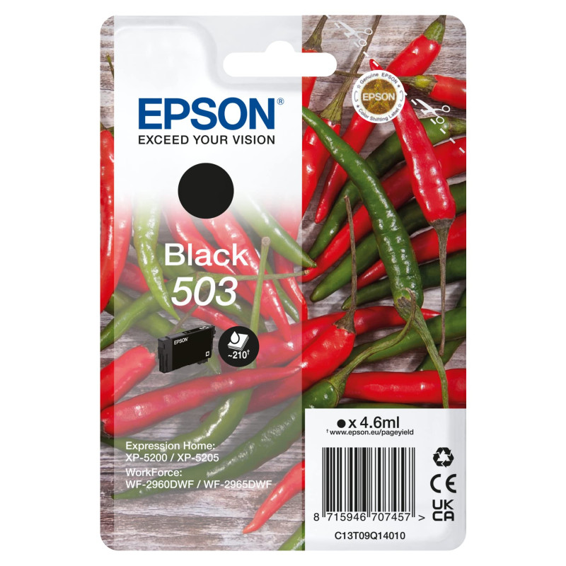 Epson Ink/503 502 Binoculars 4.6ml BK Sec Epson Ink/503 502 Binoculars 4.6ml BK Sec