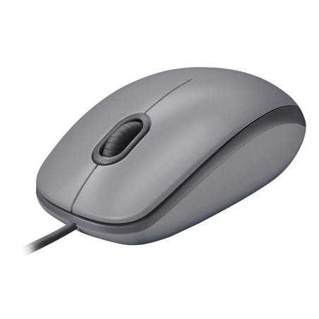 Logitech M110 Souris Filaire USB, Boutons Silencieux, Taille Standard au Design Confortable, Ambidextre, Compatible avec PC/Mac/