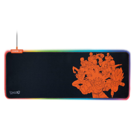 FRTEC - Tapis de Souris de Jeu XL Mousepad, Dragon Ball Super Goku avec lumière LED RVB
