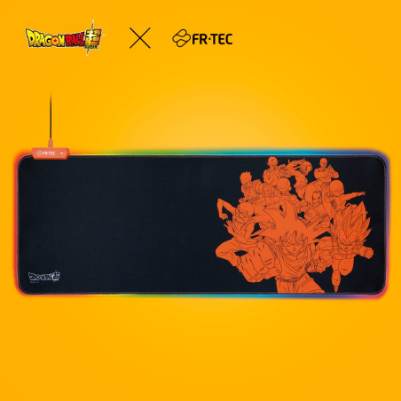 FRTEC - Tapis de Souris de Jeu XL Mousepad, Dragon Ball Super Goku avec lumière LED RVB