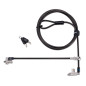 Kensington - Câble de Sécurité N17 2.0 avec 2 Verrous à Clé pour Encoches Wedge, Antivol de 1,8 m en Acier au Carbone pour Ordin Kensington - Câble de Sécurité N17 2.0 avec 2 Verrous à Clé pour Encoches Wedge, Antivol de 1,8 m en Acier au Carbone pour Ordin