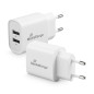 MediaRange Adaptateur de Charge USB – Adaptateur de Charge à 2 Ports 12 W, 2 Sorties USB-A pour Charger Plusieurs appareils simu MediaRange Adaptateur de Charge USB – Adaptateur de Charge à 2 Ports 12 W, 2 Sorties USB-A pour Charger Plusieurs appareils simu