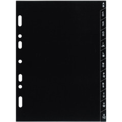 Exacompta 28223E - Recharge Intercalaires Alphabétique de A à Z en Plastique pour Organiseur Exatime 21 - 12 feuillets - 14,2 x