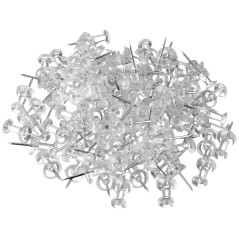 Wedo - 54 249 - 100 punaises transparentes - 10 mm x 23 mm