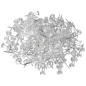 Wedo - 54 249 - 100 punaises transparentes - 10 mm x 23 mm