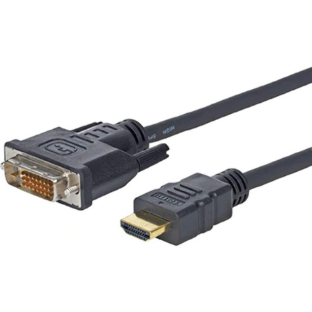 VivoLink 1.0m HDMI - DVI-D 1 m Noir