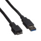 ROLINE USB 3.0 Cable, A M - Micro B M, 0,8m