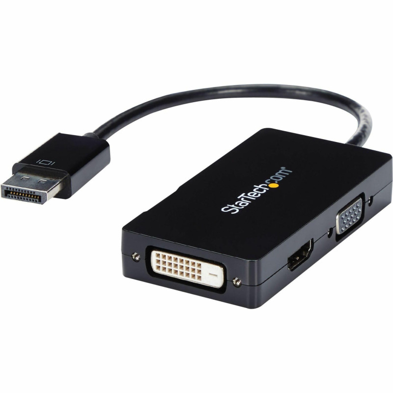 StarTech.com Adaptateur DP 3 en 1 - Hub Convertisseur Vidéo Multiport vers Écrans Multiples DP vers HDMI, VGA ou DVI - PC DP 108 StarTech.com Adaptateur DP 3 en 1 - Hub Convertisseur Vidéo Multiport vers Écrans Multiples DP vers HDMI, VGA ou DVI - PC DP 108