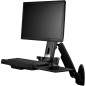 StarTech.com Support de bureau debout mural pour écran à fixation VESA jusqu'à 24" et 8 kg - Bras articulé pour moniteur (WALLST StarTech.com Support de bureau debout mural pour écran à fixation VESA jusqu'à 24" et 8 kg - Bras articulé pour moniteur (WALLST