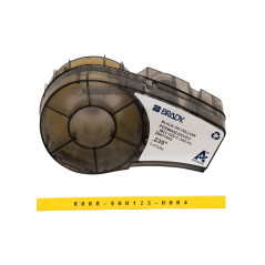 Brady M21-125-C-342-Yl Étiquette à Imprimer Noir, Jaune Imprimante D'Étiquette Non-Adhésive, Étiquettes à Imprimer (Noir, Jaune,
