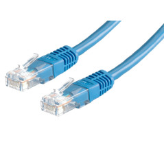 Value Cordon LAN Cat 6 | Câble réseau UTP Ethernet avec connecteur RJ45 | bleu 5 m