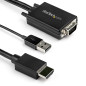 StarTech.com VGA2HDMM2M Câble adaptateur VGA vers HDMI - 2 m - 1080p - Audio USB - Alimenté par USB - Mâle à mâle StarTech.com VGA2HDMM2M Câble adaptateur VGA vers HDMI - 2 m - 1080p - Audio USB - Alimenté par USB - Mâle à mâle