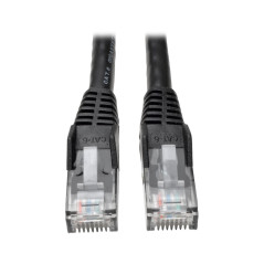 Eaton Tripp Lite Câble réseau Cat6 Gigabit Snagless Molded UTP, M/M, Noir, 1.5m, Garantie à Vie (N201-010-BL)