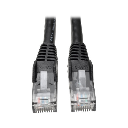 Eaton Tripp Lite Câble réseau Cat6 Gigabit Snagless Molded UTP, M/M, Noir, 1.5m, Garantie à Vie (N201-010-BL)