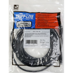 Eaton Tripp Lite Câble réseau Cat6 Gigabit Snagless Molded UTP, M/M, Noir, 1.5m, Garantie à Vie (N201-010-BL)