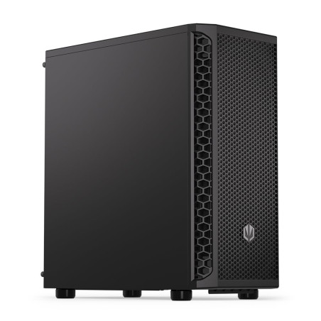 ENDORFY Signum 300 Solid, Boîtier Informatique avec Panneau Frontal en Maille, Filtres à poussière Amovibles, Gestion Pratique d
