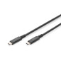 DIGITUS Câble USB-C – USB4 Gen3 – 1 m – 40 Gbps – Vidéo 8K 60 Hz, 4K 60 Hz – 240 W Power Delivery 3.1 – Noir DIGITUS Câble USB-C – USB4 Gen3 – 1 m – 40 Gbps – Vidéo 8K 60 Hz, 4K 60 Hz – 240 W Power Delivery 3.1 – Noir