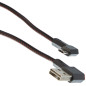 DeLOCK USB2 Kabel A-MicroB gewinkelt, 2m câble USB USB 2.0 USB A Micro-USB B Noir