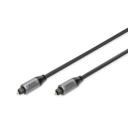DIGITUS câble audio optique - Toslink à Toslink - SPDIF - fibre optique - 3m - noir - pour chaîne hi-fi, home cinéma, barre de s