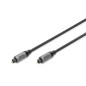 DIGITUS câble audio optique - Toslink à Toslink - SPDIF - fibre optique - 3m - noir - pour chaîne hi-fi, home cinéma, barre de s DIGITUS câble audio optique - Toslink à Toslink - SPDIF - fibre optique - 3m - noir - pour chaîne hi-fi, home cinéma, barre de s