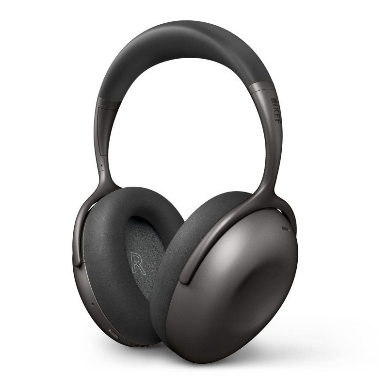 KEF Casque sans Fil Mu7 à Réduction de Bruit, Gris Argent | Connectivité Filaire/sans Fil | Circumaural KEF Casque sans Fil Mu7 à Réduction de Bruit, Gris Argent | Connectivité Filaire/sans Fil | Circumaural