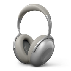 KEF Casque sans Fil Mu7 à Réduction de Bruit, Gris Argent | Connectivité Filaire/sans Fil | Supra -auriculaire