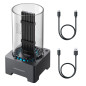 GRAUGEAR Station d'accueil M.2 pour NVMe et NGFF SSD, chipset RTL9210B pour Tous Les M.2 SSD, USB3.2 Gen2 10Gbit/s, Ventilateur GRAUGEAR Station d'accueil M.2 pour NVMe et NGFF SSD, chipset RTL9210B pour Tous Les M.2 SSD, USB3.2 Gen2 10Gbit/s, Ventilateur