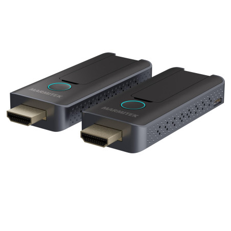 Wireless HDMI Extender 1080p – Marmitek Stream S1 Pro – Émetteur Récepteur HDMI sans Fil – Plug & Play sans Wi‑FI/Logiciel – Com