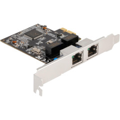 DELOCK PCIE x1 Auf 2X RJ45 Gbit 88615