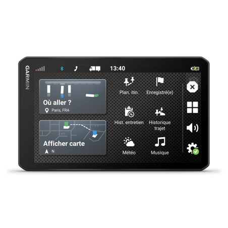 Garmin DezlCam LGV710, navigateur GPS pour camions, caméra embarquée intégrée, Enregistrement vidéo continu, Sauvegarde Automati