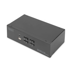 DIGITUS KVM-Switch 4-Port Dual-Display,4K, Display-Port