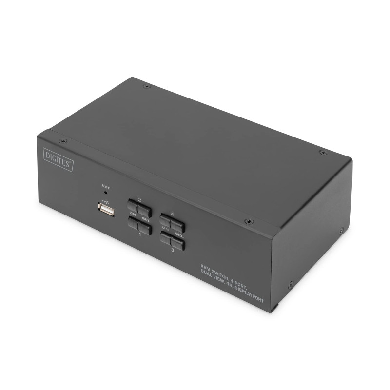 DIGITUS KVM-Switch 4-Port Dual-Display,4K, Display-Port DIGITUS KVM-Switch 4-Port Dual-Display,4K, Display-Port