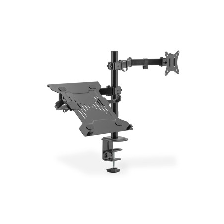 DIGITUS Support écran - Pince de table - Support pour ordinateur portable - 1 écran - Jusqu'à 32 pouces - VESA 75x75, 100x100 -