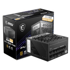 MSI MPG A850G PCIE5 Alimentation, Prise EU - 850W, certifiée 80 Plus Gold, ATX 3.0, 100% modulaire, Support GPU PCIe 5.0, conden
