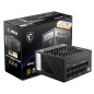 MSI MPG A850G PCIE5 Alimentation, Prise EU - 850W, certifiée 80 Plus Gold, ATX 3.0, 100% modulaire, Support GPU PCIe 5.0, conden