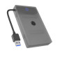 ICY BOX Adaptateur SATA vers USB pour HDD / SSD 2,5", Adaptateur de disque dur, USB 3.0, USB-A, boîtier de protection, sans outi