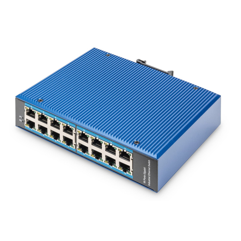DIGITUS Commutateur réseau - 16 Ports Gigabit Ethernet - 16x RJ45 - Non géré - 10/100/1000 Mbps - Rail DIN et Montage Mural - IP DIGITUS Commutateur réseau - 16 Ports Gigabit Ethernet - 16x RJ45 - Non géré - 10/100/1000 Mbps - Rail DIN et Montage Mural - IP
