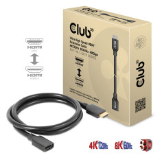 Club 3D CAC-1322 Câble d'extension HDMI ultra haute vitesse 4K120Hz 8K60Hz 48Gbps St./B. 1 m 30AWG