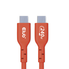 Club 3D CAC-1511 Câble USB 2 Type-C Bi-directionnel USB-IF Certifié 480Mb PD 240W (48V/5A) EPR Mâle/Mâle 1 m