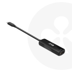Club 3D CAC-1588 USB Gen2 Type-C vers HDMI™ 8K60Hz ou 4K120Hz HDR10, DSC1.2, Power Delivery 3.0 Activ Adapter St./B.