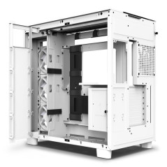 NZXT H9 Elite Blanc - CM-H91EW-01 - Boîtier Gaming Moyen-Tour ATX Double Chambre - Comprend 3 Ventilateurs F120 RGB Duo avec Con