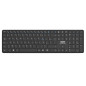 Port Connect Clavier de Bureau précis Bluetooth Rechargeable indicateur LED portée 8m Slim et Design EU Noir