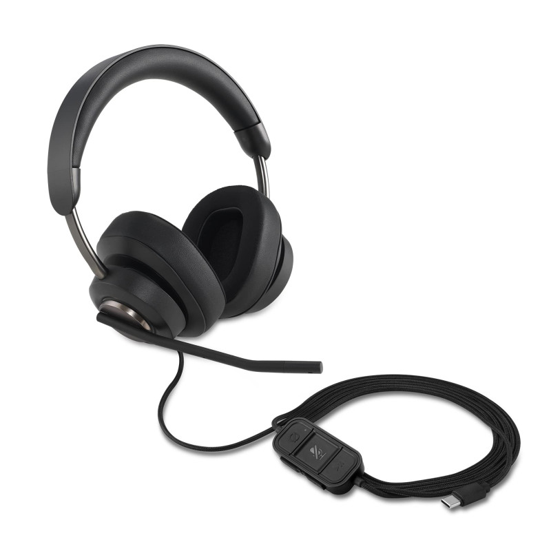 Kensington H2000 - Casque Audio USB-C avec Micro, Compatible avec Windows & Mac, avec Technologie Antibruit & Câble de 1,8 m (K8 Kensington H2000 - Casque Audio USB-C avec Micro, Compatible avec Windows & Mac, avec Technologie Antibruit & Câble de 1,8 m (K8