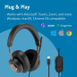 Kensington H2000 - Casque Audio USB-C avec Micro, Compatible avec Windows & Mac, avec Technologie Antibruit & Câble de 1,8 m (K8 Kensington H2000 - Casque Audio USB-C avec Micro, Compatible avec Windows & Mac, avec Technologie Antibruit & Câble de 1,8 m (K8