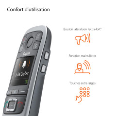 Gigaset E560 Téléphones Sans fil Ecran [Version Française]