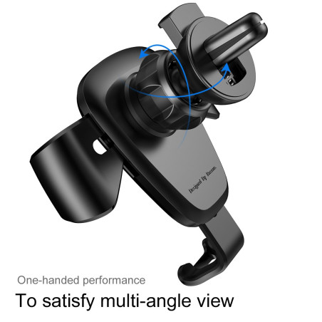 Baseus Original Gravity Support Voiture pour Mobile 8.8cm 6.3cm Largeur - Blister