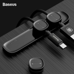 Baseus Peas Organisateur de câbles magnétique Noir