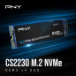 PNY CS2230 1TB SSD Interne M.2 NVMe Gen3, jusqu'à 3300MB/s - M280CS2230-1TB-RB PNY CS2230 1TB SSD Interne M.2 NVMe Gen3, jusqu'à 3300MB/s - M280CS2230-1TB-RB