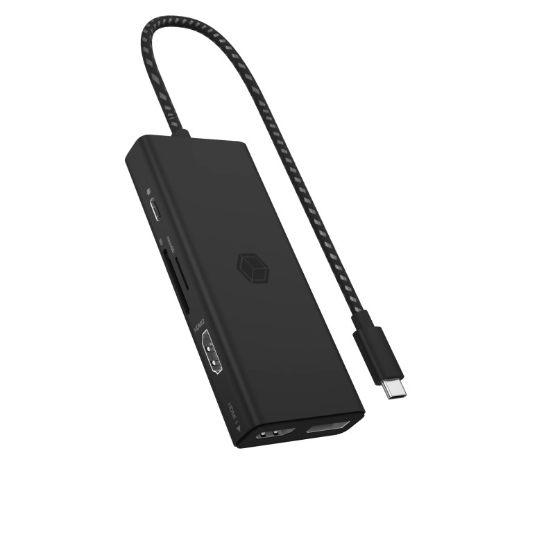 ICY BOX Station d'accueil USB-C (9-en-1) avec 2x HDMI & 1x DP, Docking Station USB-C pour Ordinateur Portable (3 Ports USB 3.0, ICY BOX Station d'accueil USB-C (9-en-1) avec 2x HDMI & 1x DP, Docking Station USB-C pour Ordinateur Portable (3 Ports USB 3.0,